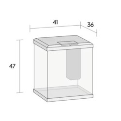 Aquarium JUWEL Vio Cube 54 Blanc – Aquarium – 54 L – JUWEL