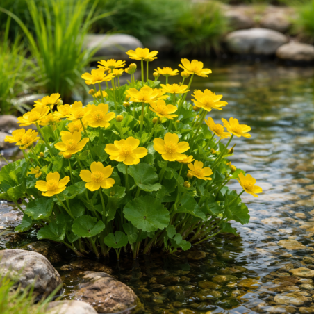 Caltha palustris – Plante de berge bassin & poubellarium
