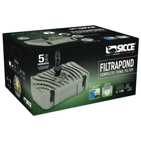 Filtre FiltraPond UV-C 13W 3800 L/h – Filtre bassin SICCE