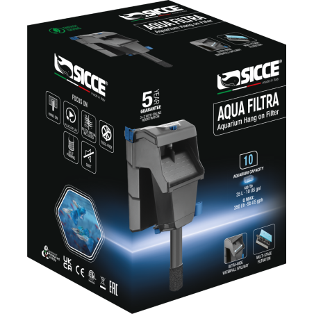 FILTRE AQUA FILTRA 10 – Filtre cascade 350 l/h – SICCE