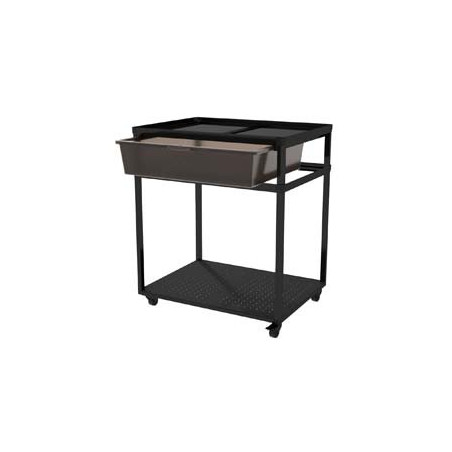 Table avec roulettes + bac de rangement 62.1x46.8x70cm REPTIZOO